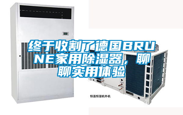 終于收割了德國BRUNE家用除濕器，聊聊實用體驗