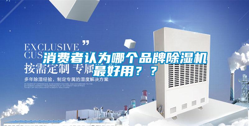 消費者認為哪個品牌除濕機最好用？？