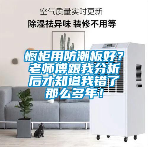 櫥柜用防潮板好？老師傅跟我分析后才知道我錯了那么多年！