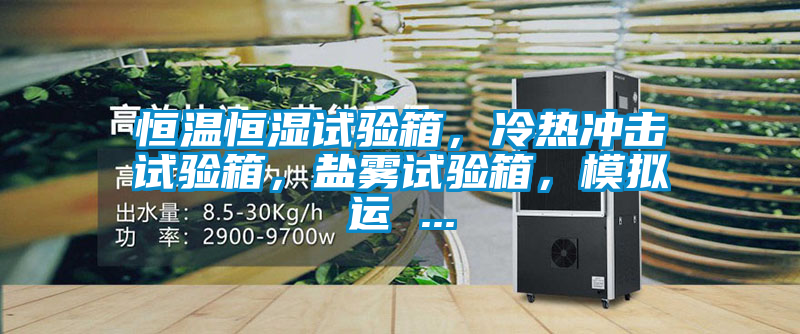 恒溫恒濕試驗箱，冷熱沖擊試驗箱，鹽霧試驗箱，模擬運 ...