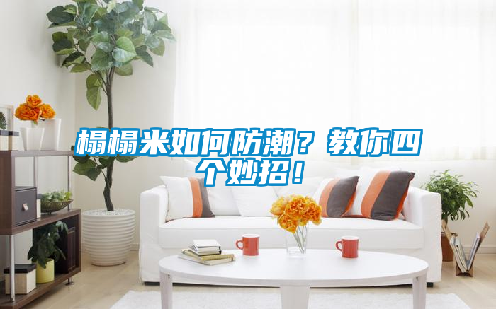 榻榻米如何防潮？教你四個妙招！