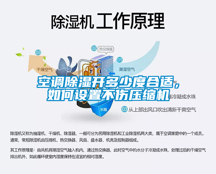 空調除濕開多少度合適，如何設置不傷壓縮機