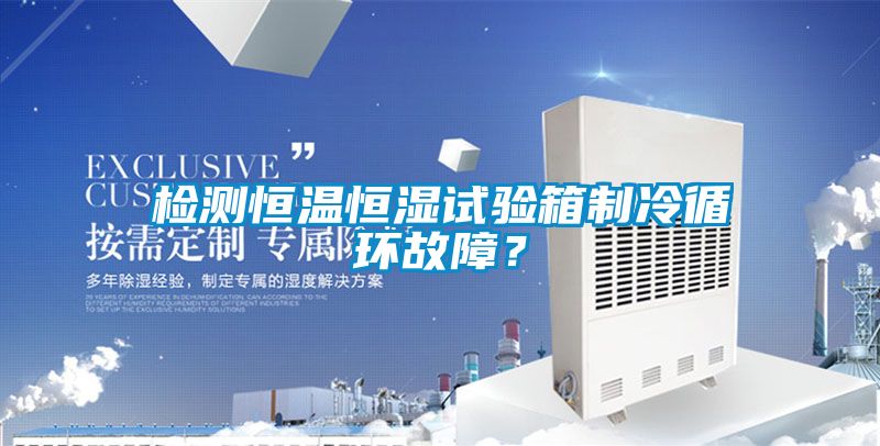 檢測恒溫恒濕試驗箱制冷循環故障？