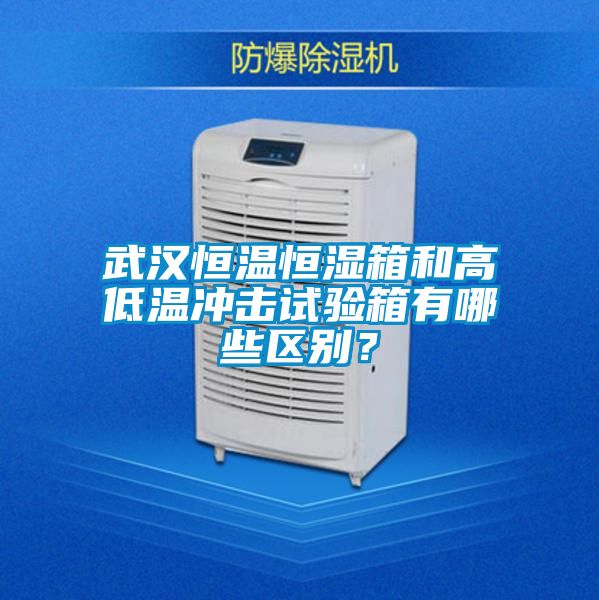 武漢恒溫恒濕箱和高低溫沖擊試驗箱有哪些區別？