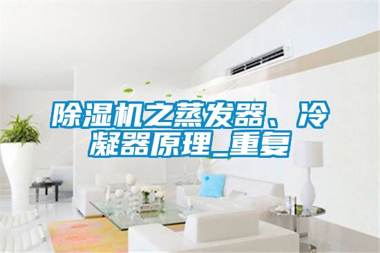 除濕機之蒸發器、冷凝器原理_重復