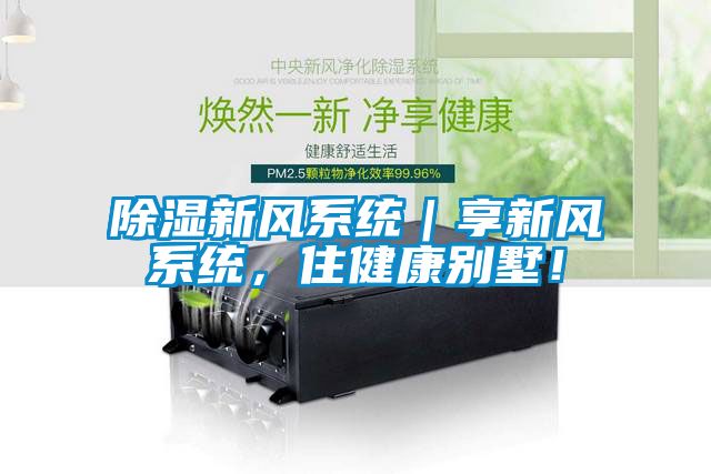 除濕新風系統｜享新風系統，住健康別墅！