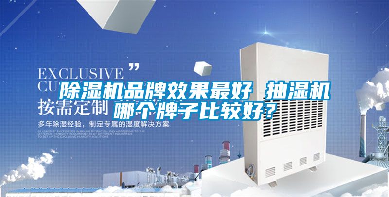 除濕機品牌效果最好 抽濕機哪個牌子比較好？
