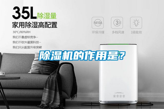 除濕機的作用是？