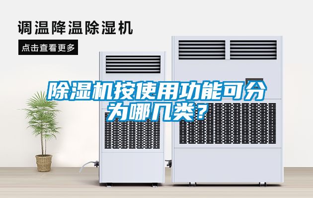 除濕機按使用功能可分為哪幾類？