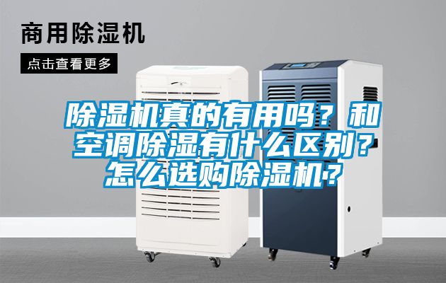 除濕機真的有用嗎？和空調除濕有什么區別？怎么選購除濕機？