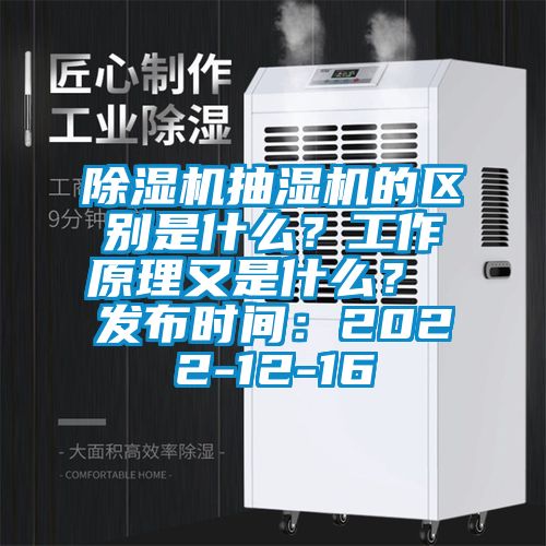 除濕機抽濕機的區別是什么？工作原理又是什么？ 發布時間：2022-12-16