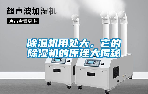 除濕機用處大，它的除濕機的原理大揭秘