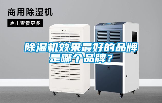 除濕機效果最好的品牌是哪個品牌？
