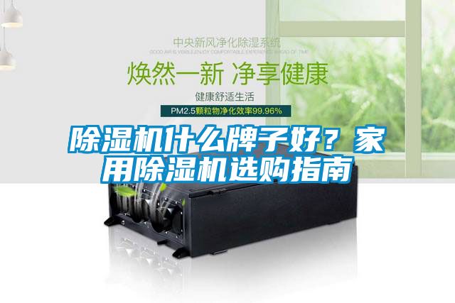除濕機什么牌子好？家用除濕機選購指南